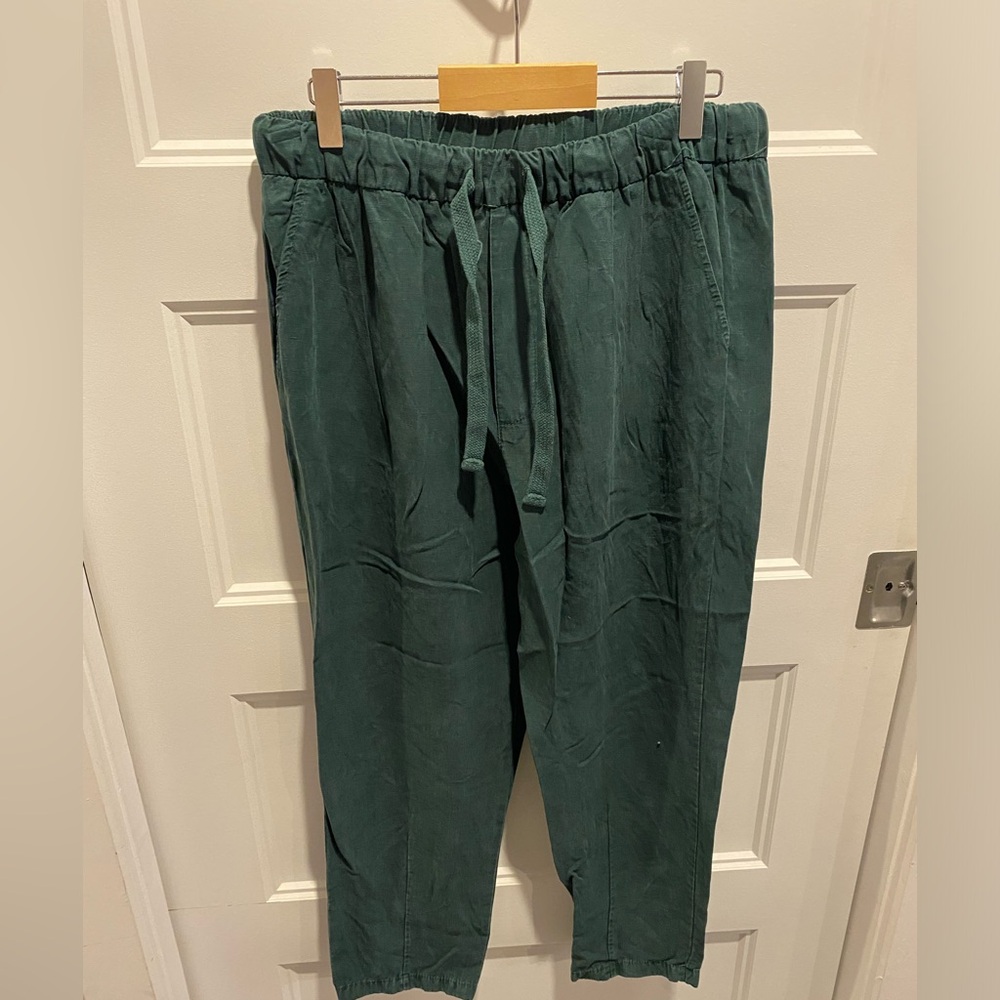 Zara Green Jogger est ants Elastic Waistband